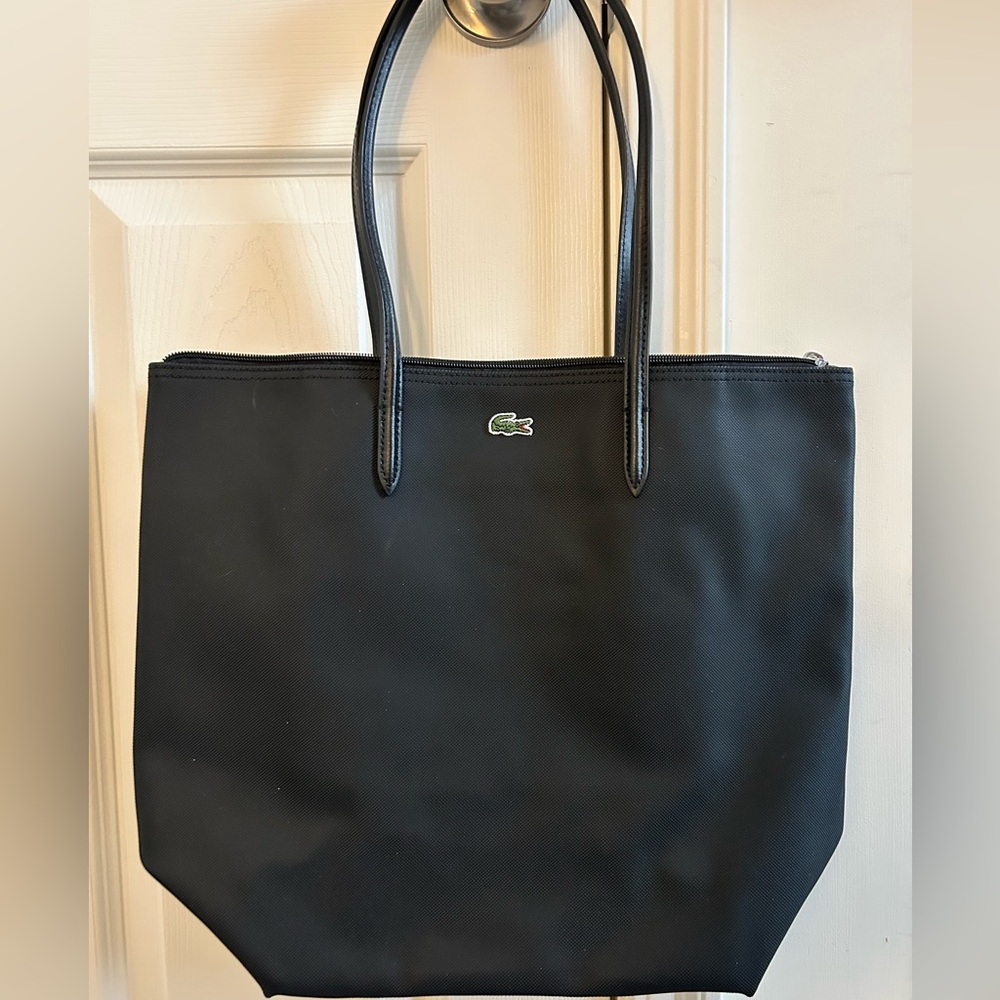 Black Lacoste tote, used in excellent condition